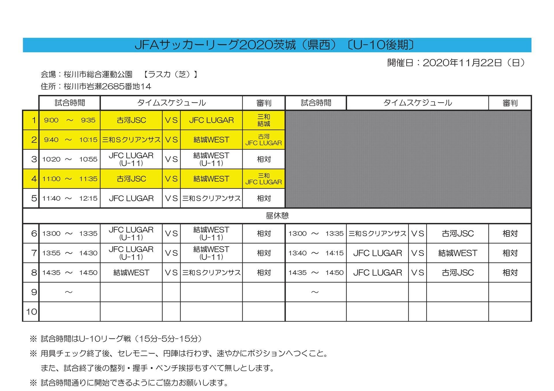 ｊｆａリーグ 県西地区 結城ｗｅｓｔ サッカースポーツ少年団