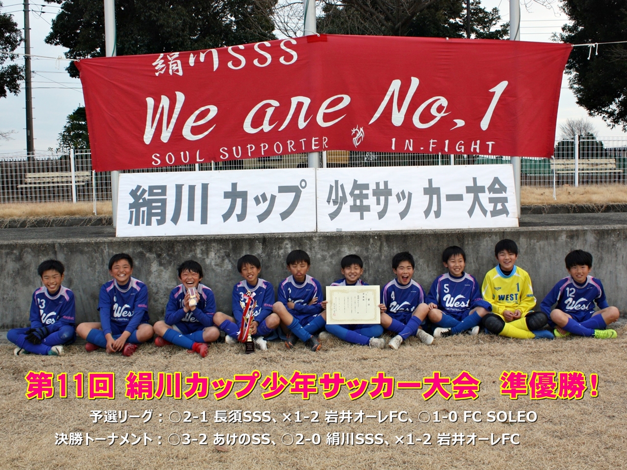 ２月の活動結果 結城ｗｅｓｔ サッカースポーツ少年団